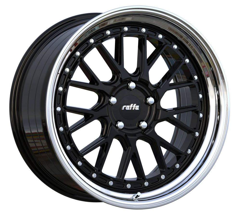 Raffa Wheels<br>RS-03 Black Polished (19x8.5)